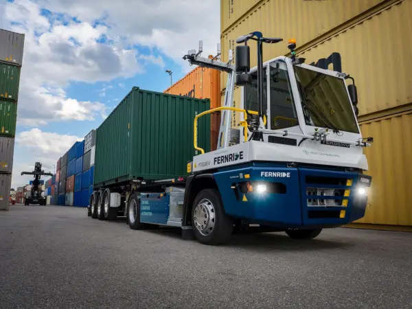Die Automatisierungstechnologie von Fernride kommt bereits in der Praxis zum Einsatz. Foto: Terberg Fernride-Terberg Lkw