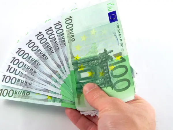 Geld, Hunderter, Scheine, Hand