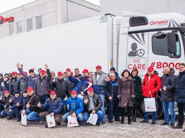 Spedition Litauen, Girteka, Gruppenfoto. Spedition Litauen, Girteka, Gruppenfoto.