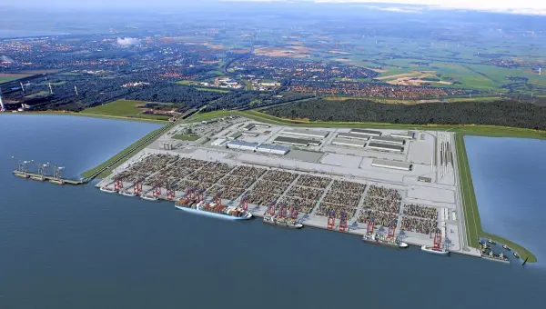 Uniper arbeitet an einer Machbarkeitsstudie zu einem „nationalen Knotenpunkt“ für Wasserstoff in Wilhelmshaven. Foto: Jade Weser Port Realisierungsgesellschaft wilhelmshaven