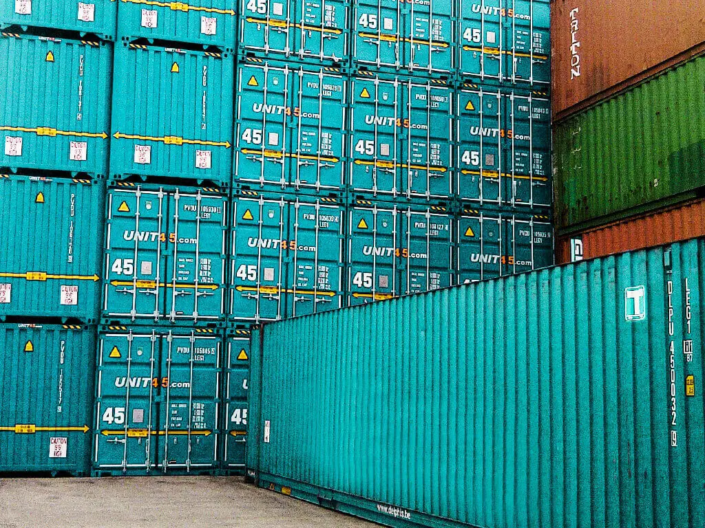 Gestapelte Container Gestapelte Container