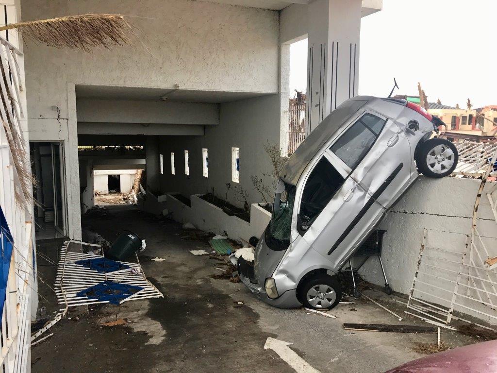 Damaged car