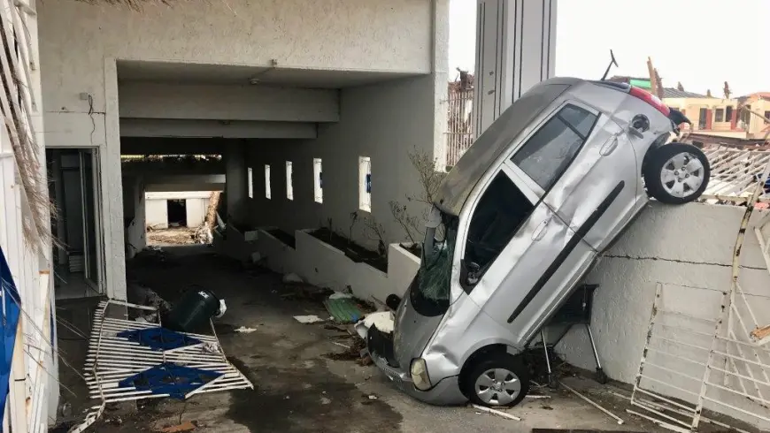 Damaged car