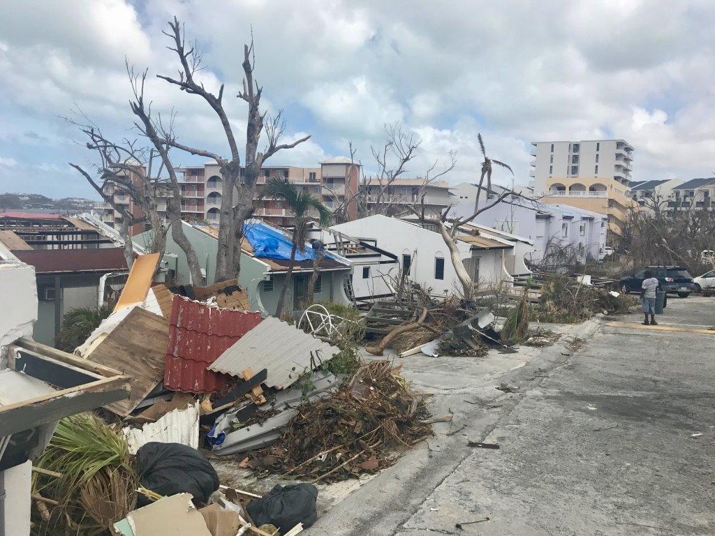 neighborhood after hurrican