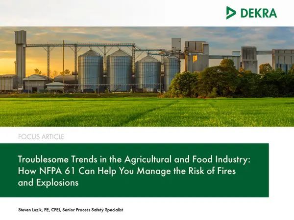 Focus Article - How NFPA 61 Can Help Focus Article - How NFPA 61 Can Help