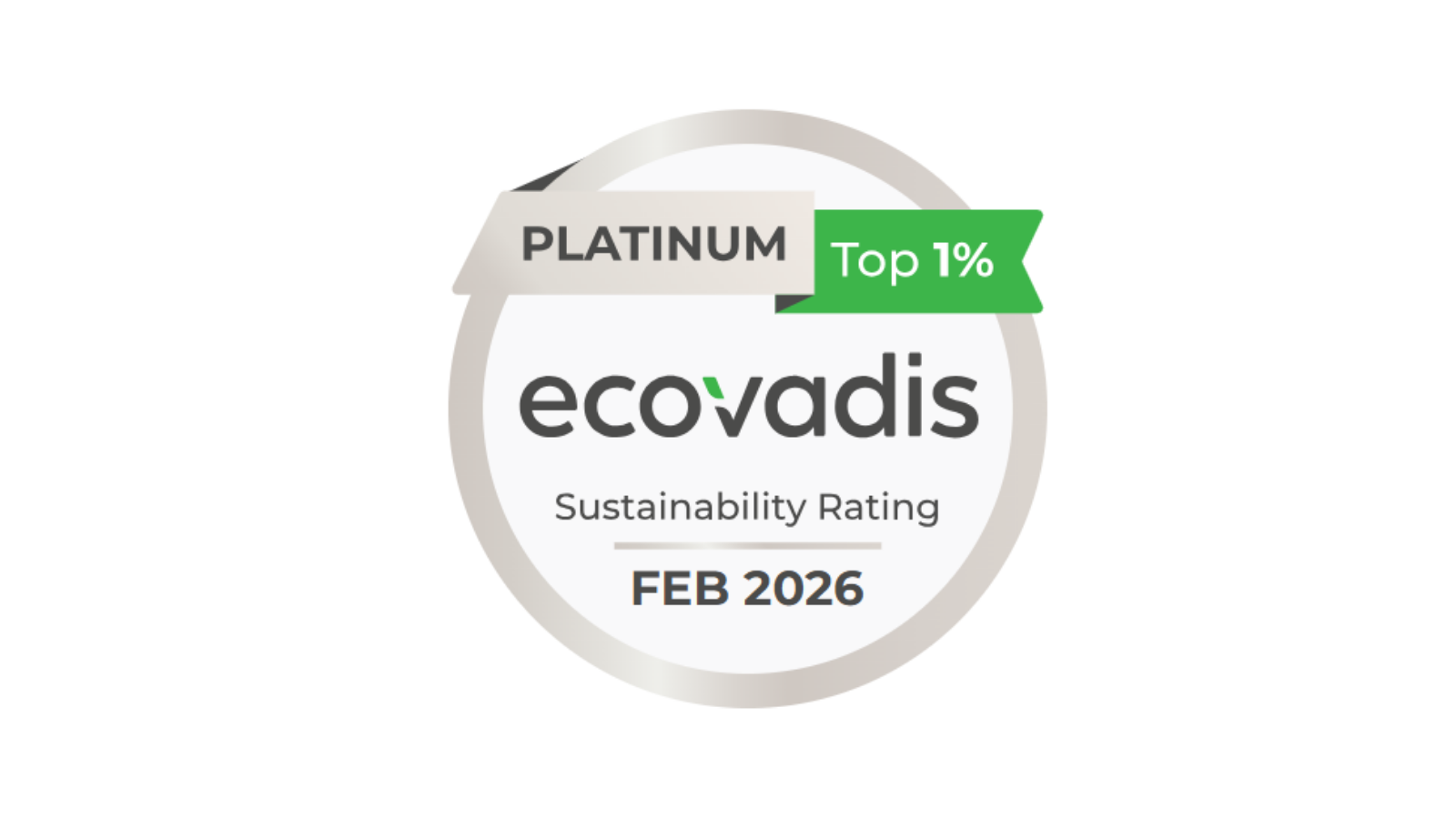 Platinum EcoVadis 2026