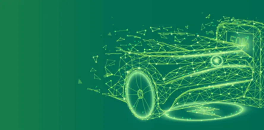 Ricarica per auto elettriche con un design digitale futuristico