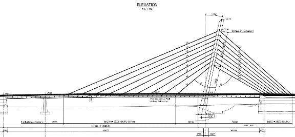 Pont à haubans au niveau de la route de l’Aéroport Mohammed V – SEPROB