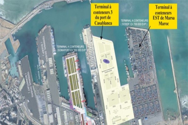 Terminal A Conteneurs Au Port De Casablanca / ANP CASA