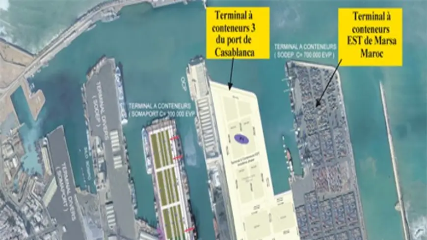 Terminal A Conteneurs Au Port De Casablanca / ANP CASA